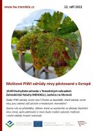 Moštové PIWI odrůdy révy pěstované v Evropě 1
